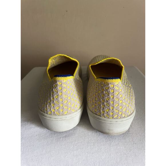 Rothy's Lemon Yellow Honeycomb Sneaker. Size w8. - Picture 4 of 9